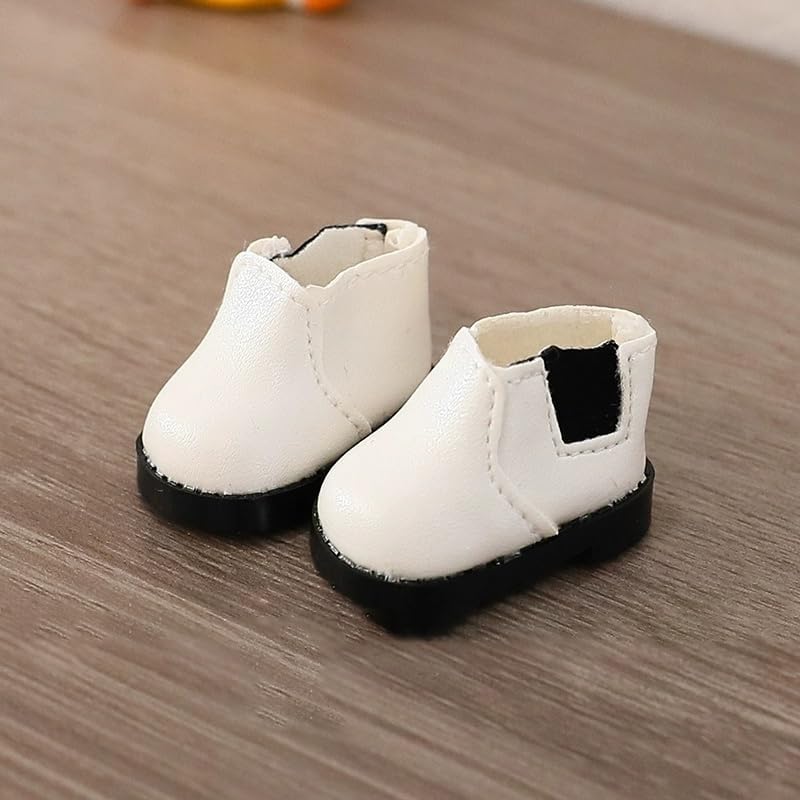 Jojedomo Compatible with Labubu Doll Shoes for 17cm Doll,Shoes Used for Labubu Accessories(X-White) - Image 3